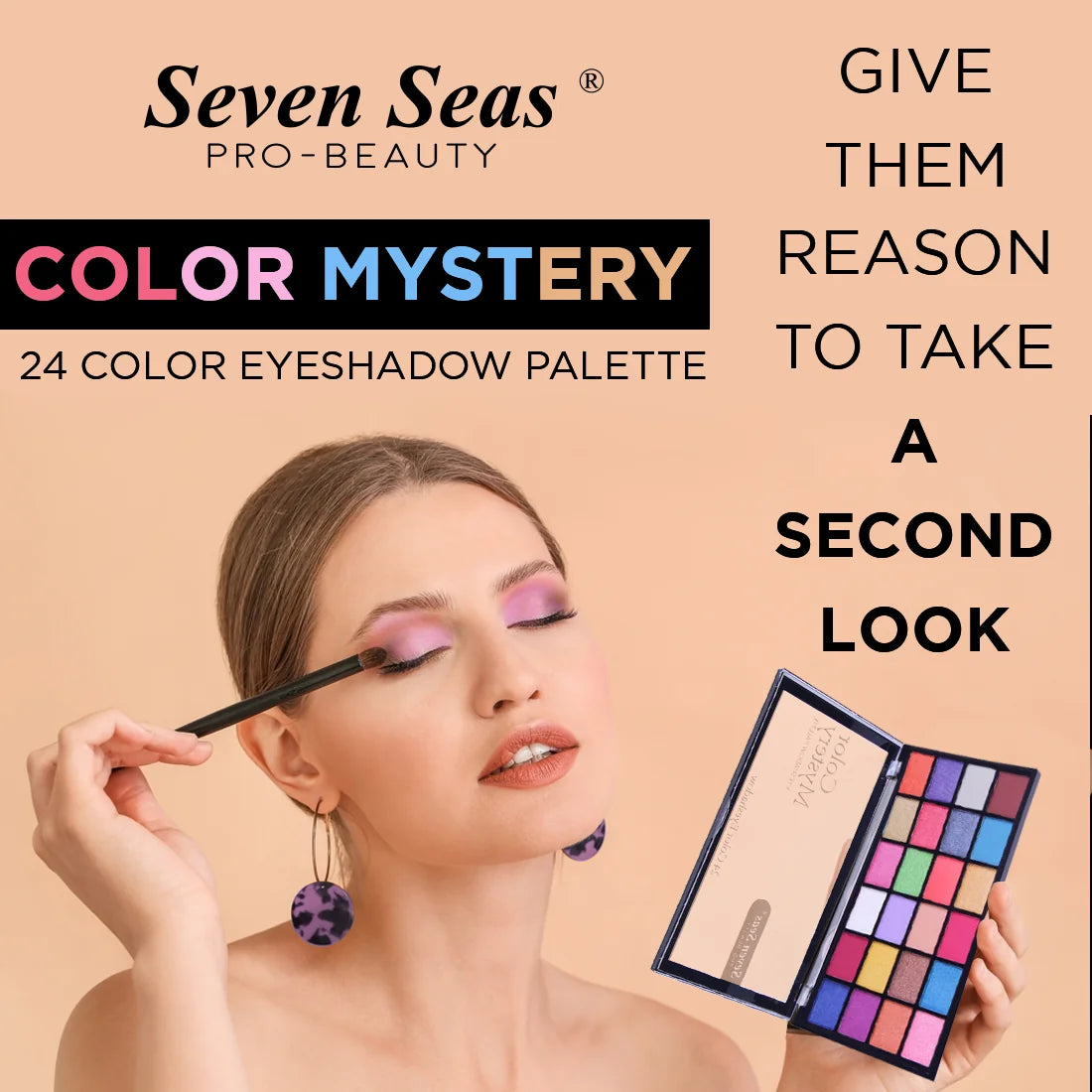 Color Mystery Eyeshadow Palette | Matte, Semi-Matte &amp; Shimmer Shades
