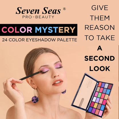 Color Mystery Eyeshadow Palette | Matte, Semi-Matte &amp; Shimmer Shades