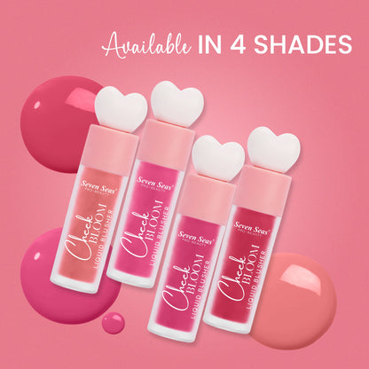 Cheek Bloom Liquid Blusher for Women | Lightweight &amp; Long Lasting Color