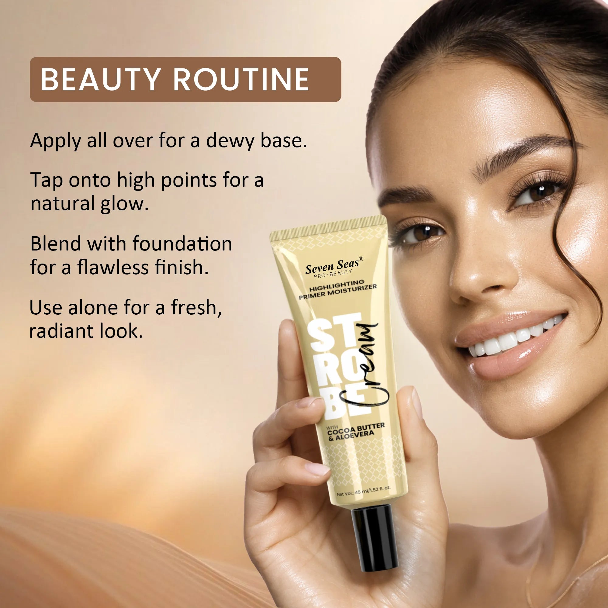 Cocoa Butter &amp; Aloe Vera Strobe Cream | Glow Boosting Illuminator