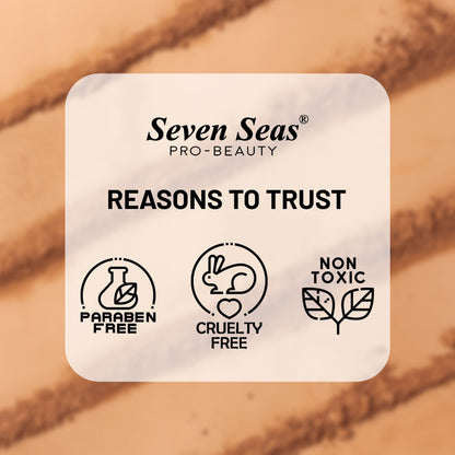 Seven Seas Absolute Compact Powder | Blends Effortlessly | Perfect Coverage | Comfortable Wear | Weightless Texture | Suitable for All Skin Types - Seven Seas Cosmetics