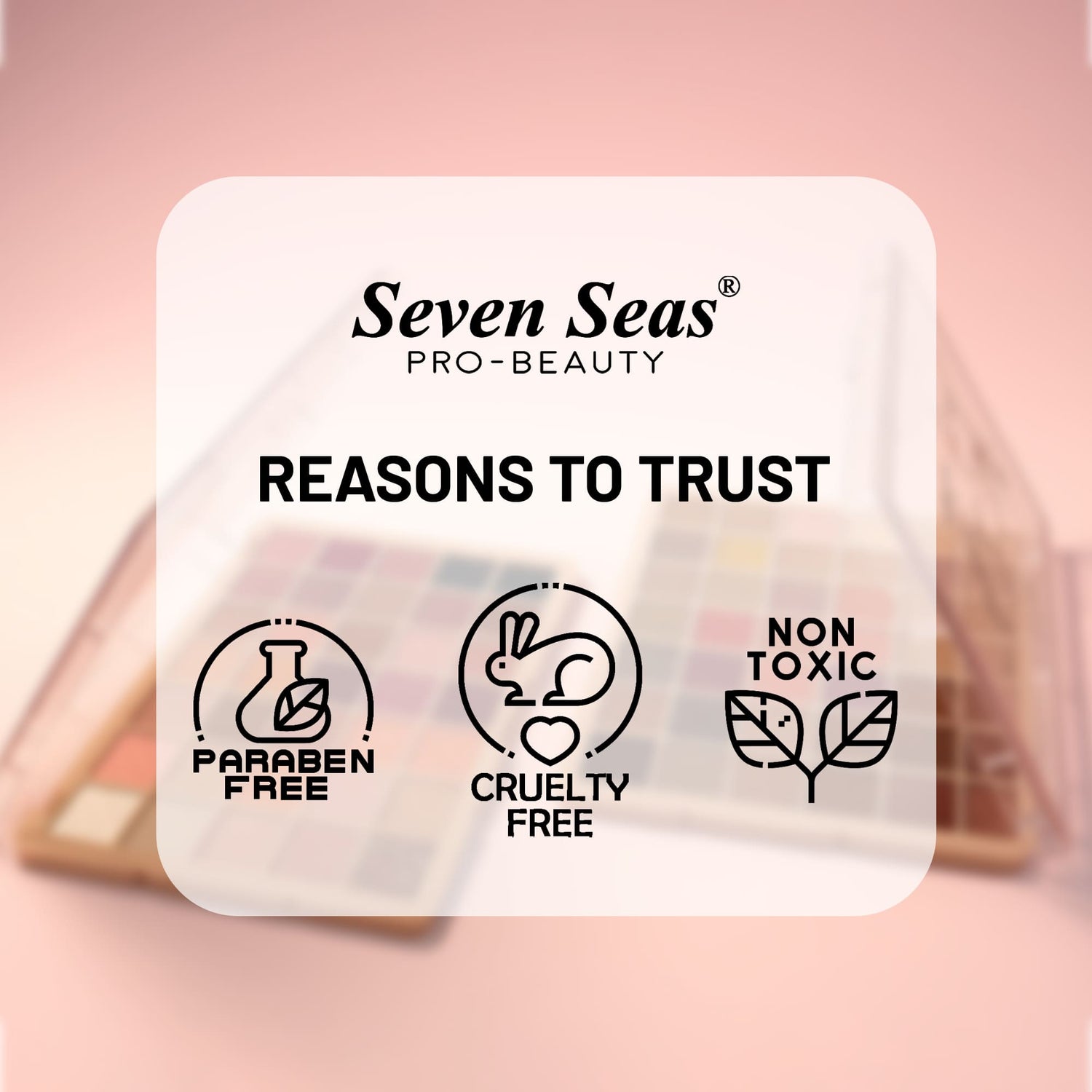 seven seas pro-beauty | star light party eyeshadow | 35 colors eyeshadow palette - Seven Seas Cosmetics