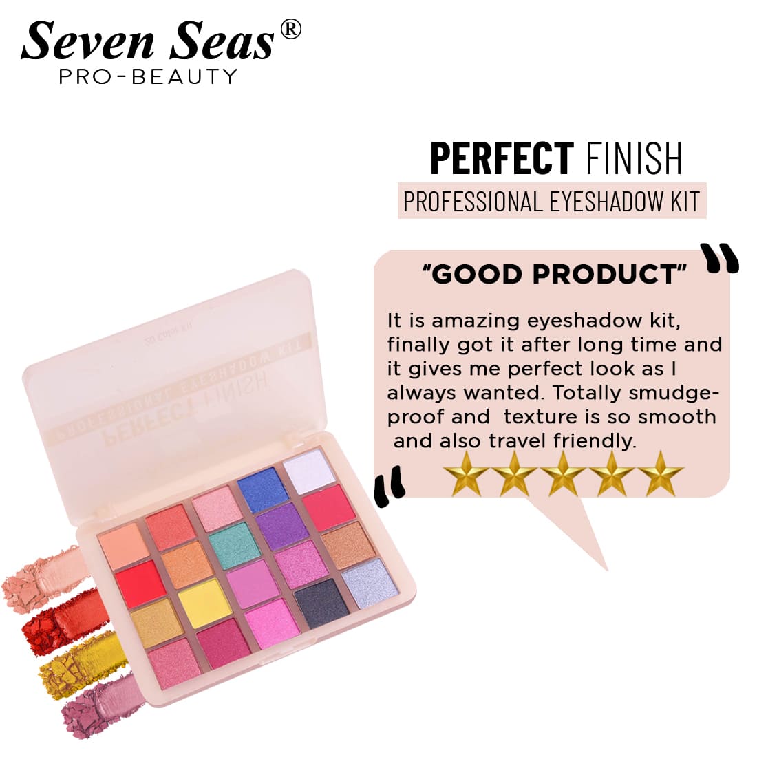 Perfect Finish Professional Eyeshadow Palette - Seven Seas Cosmetics