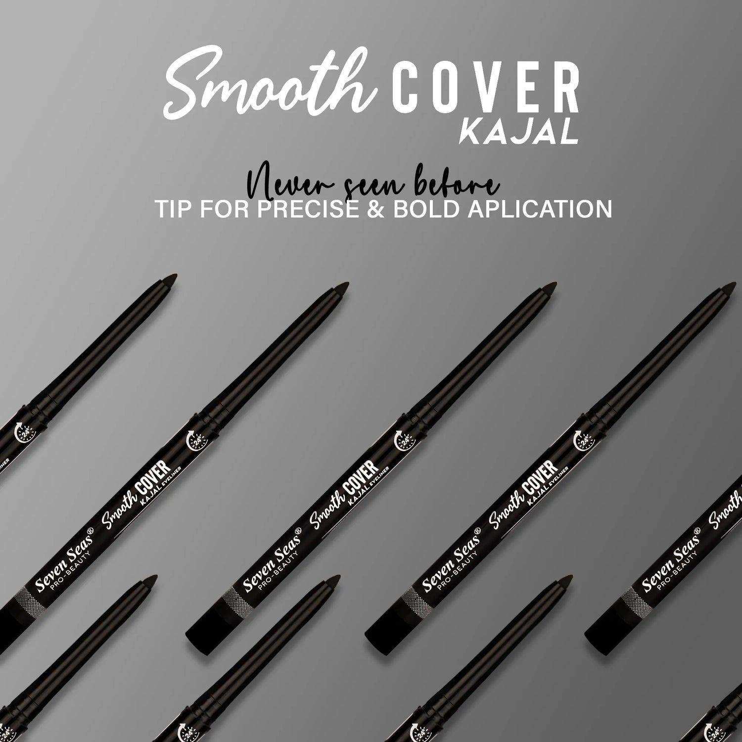 Jet Black Smooth Cover Kajal