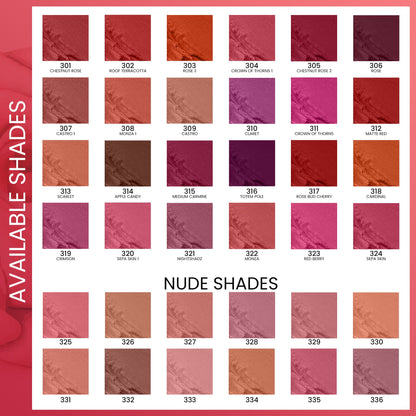 Seven Seas Color Edition Matte Lipstick | Highly Pigmented | Long Lasting | Waterproof | Smudgeproof | Single Coat Application | Lipstick for Women - Seven Seas Cosmetics