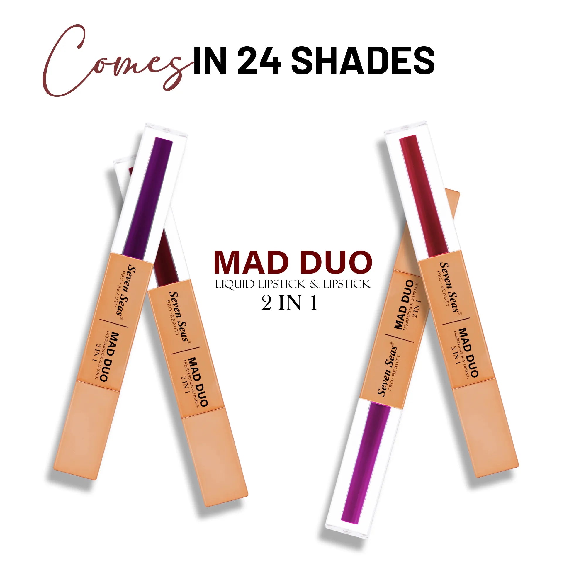 Mad Duo Lipstick | Liquid Matte and Creamy Bullet