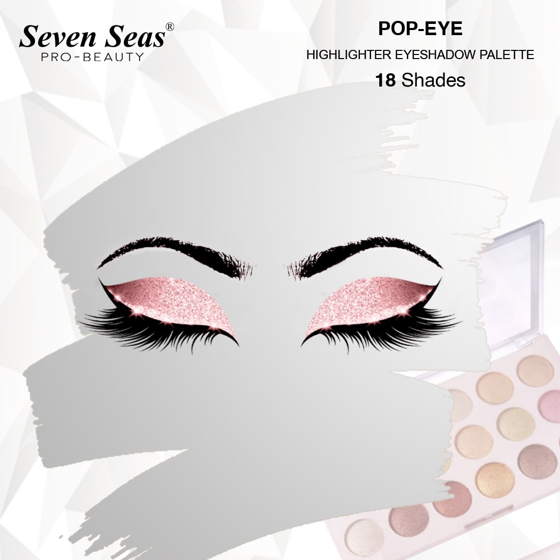 Pop Eyeshadow Palette - Seven Seas Cosmetics
