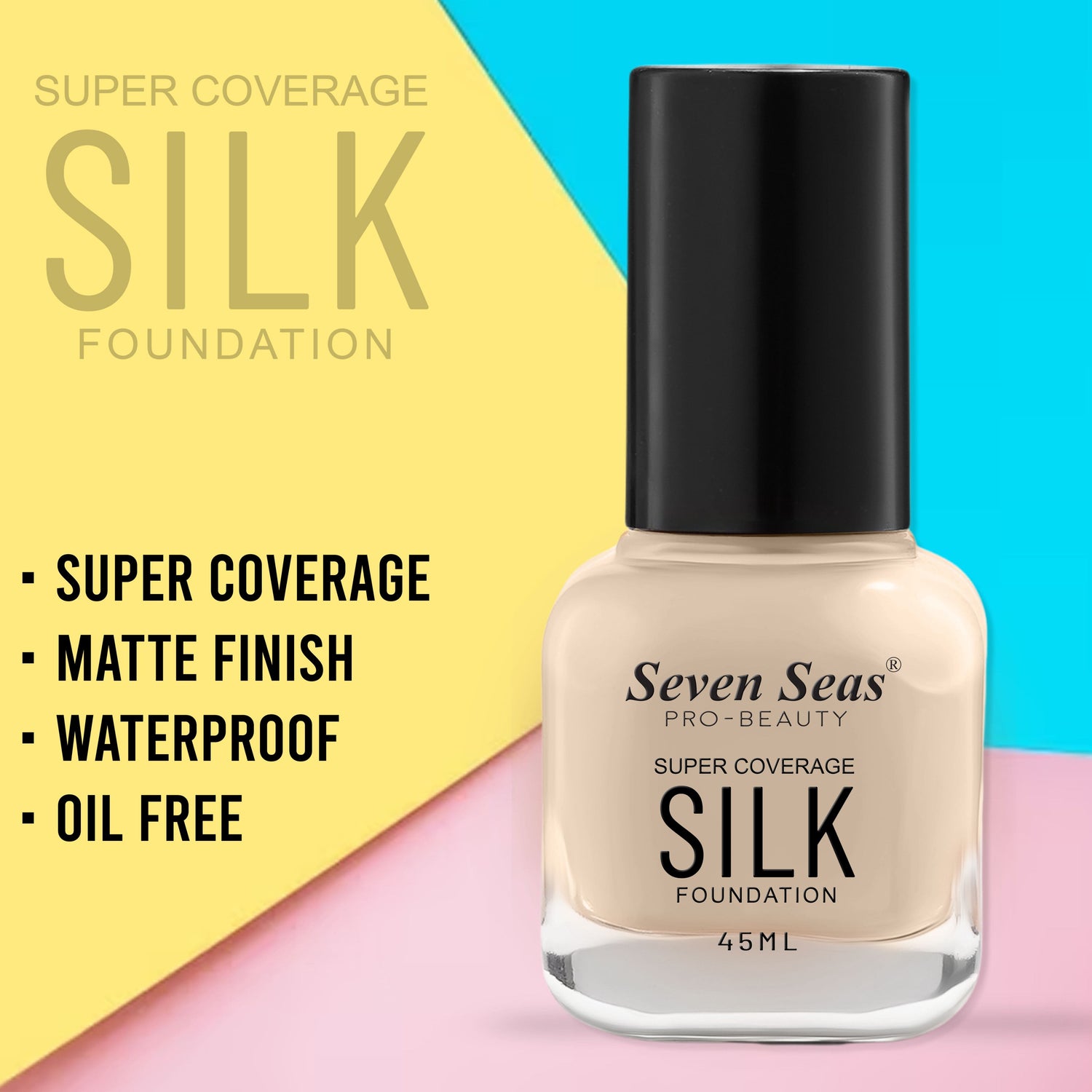 Seven Seas Super Coverage Silk Foundation - Seven Seas Cosmetics