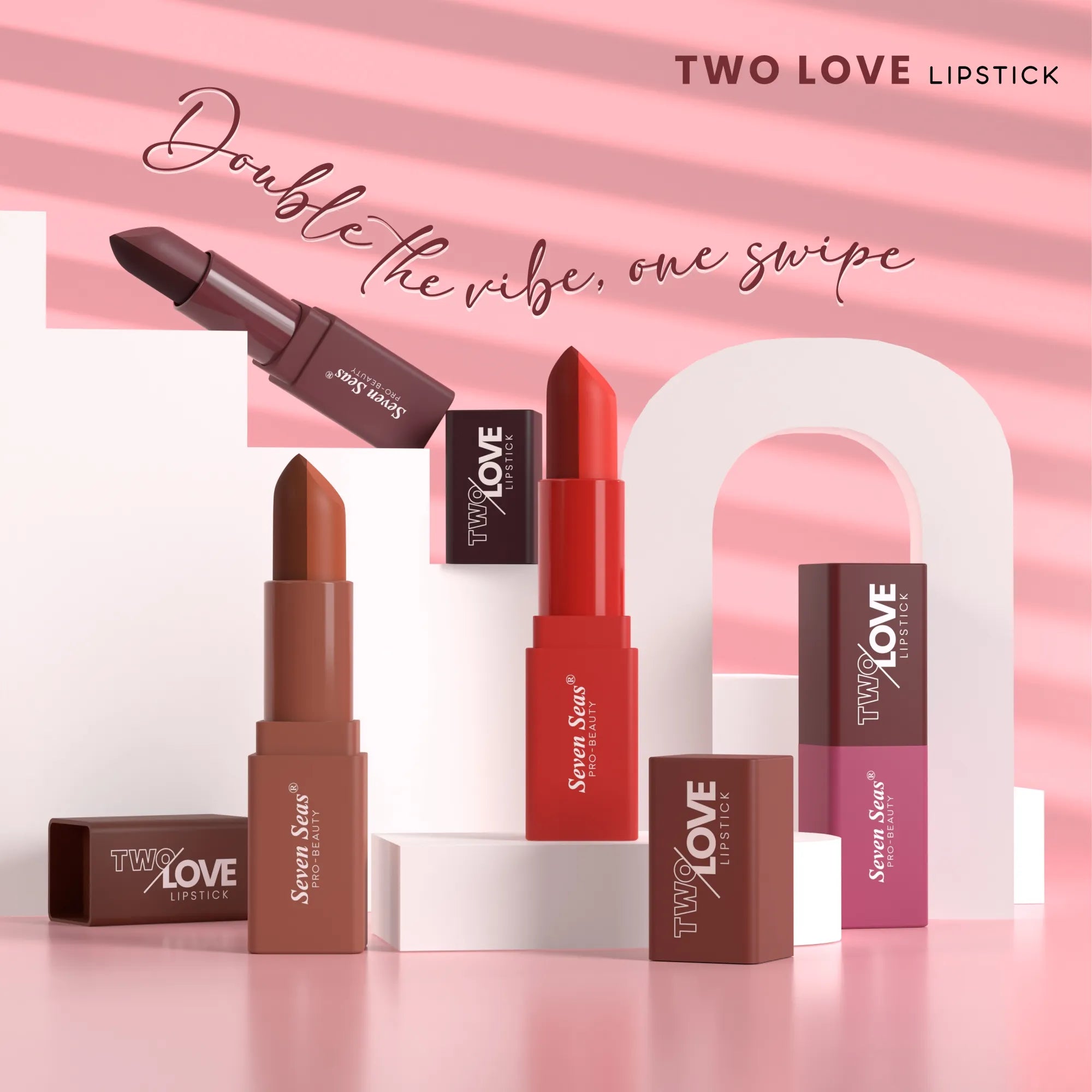 Two Love Lipstick | Dual Tone Cream Matte