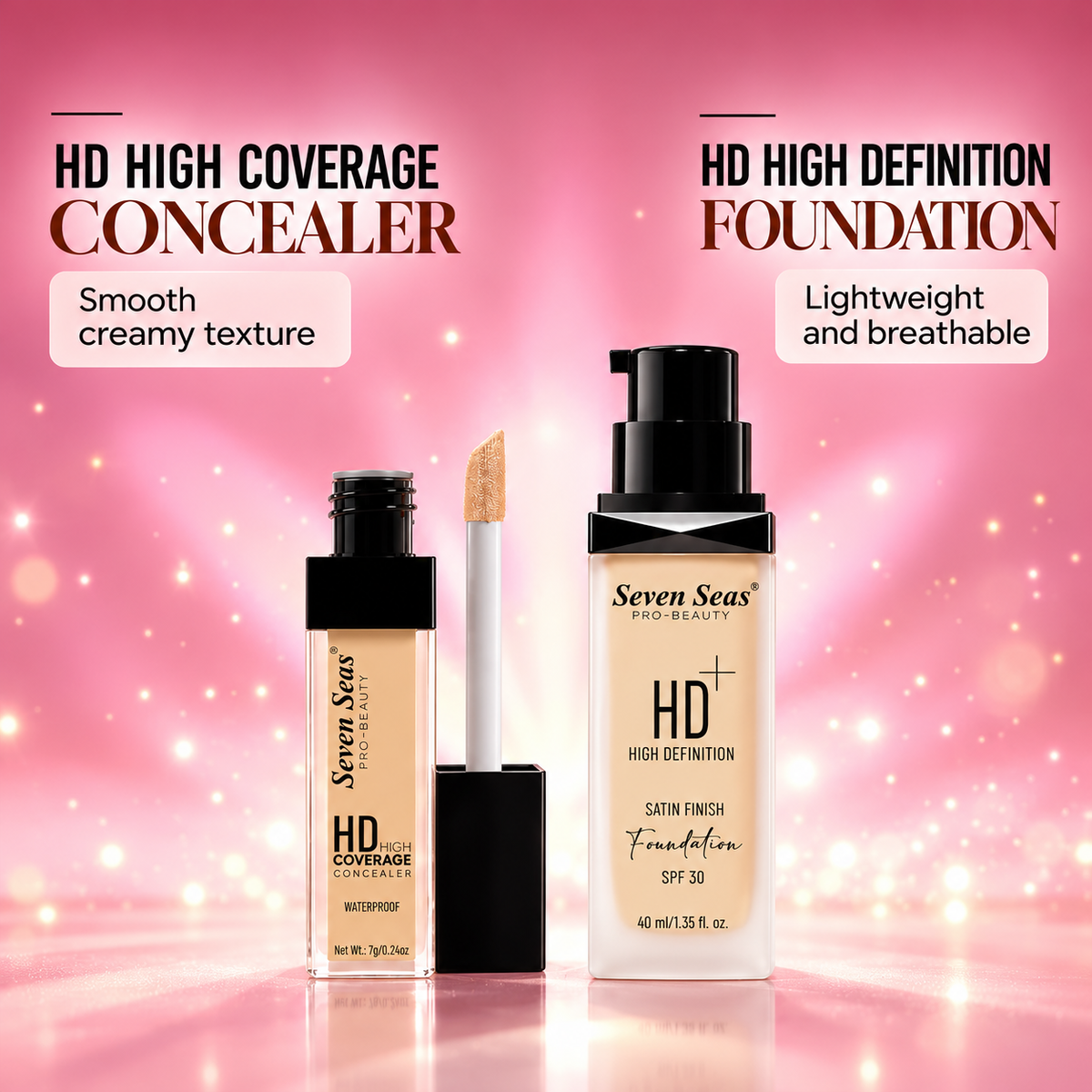 HD High Definition Foundation + HD High Coverage Concealer