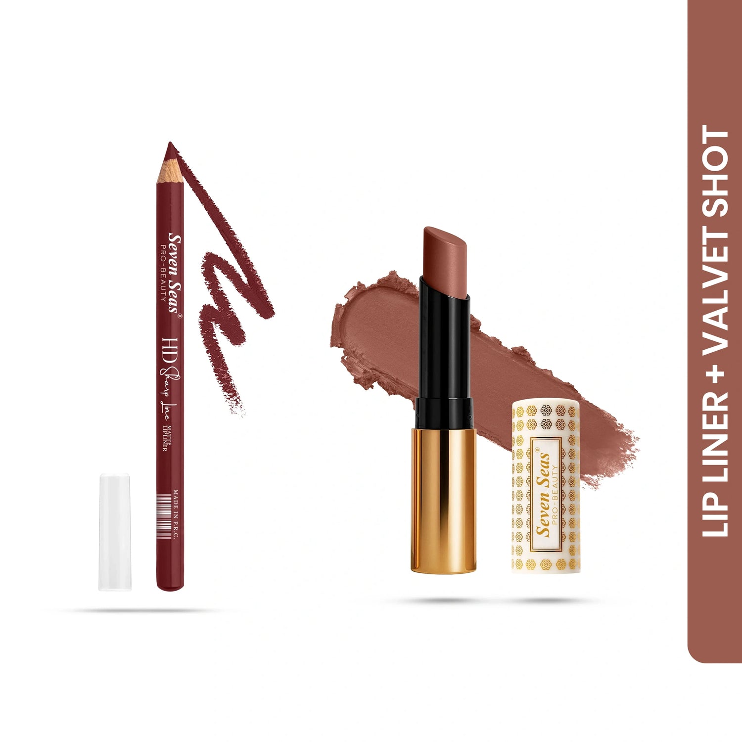 Matte Lipstick+ Lipliner Combo