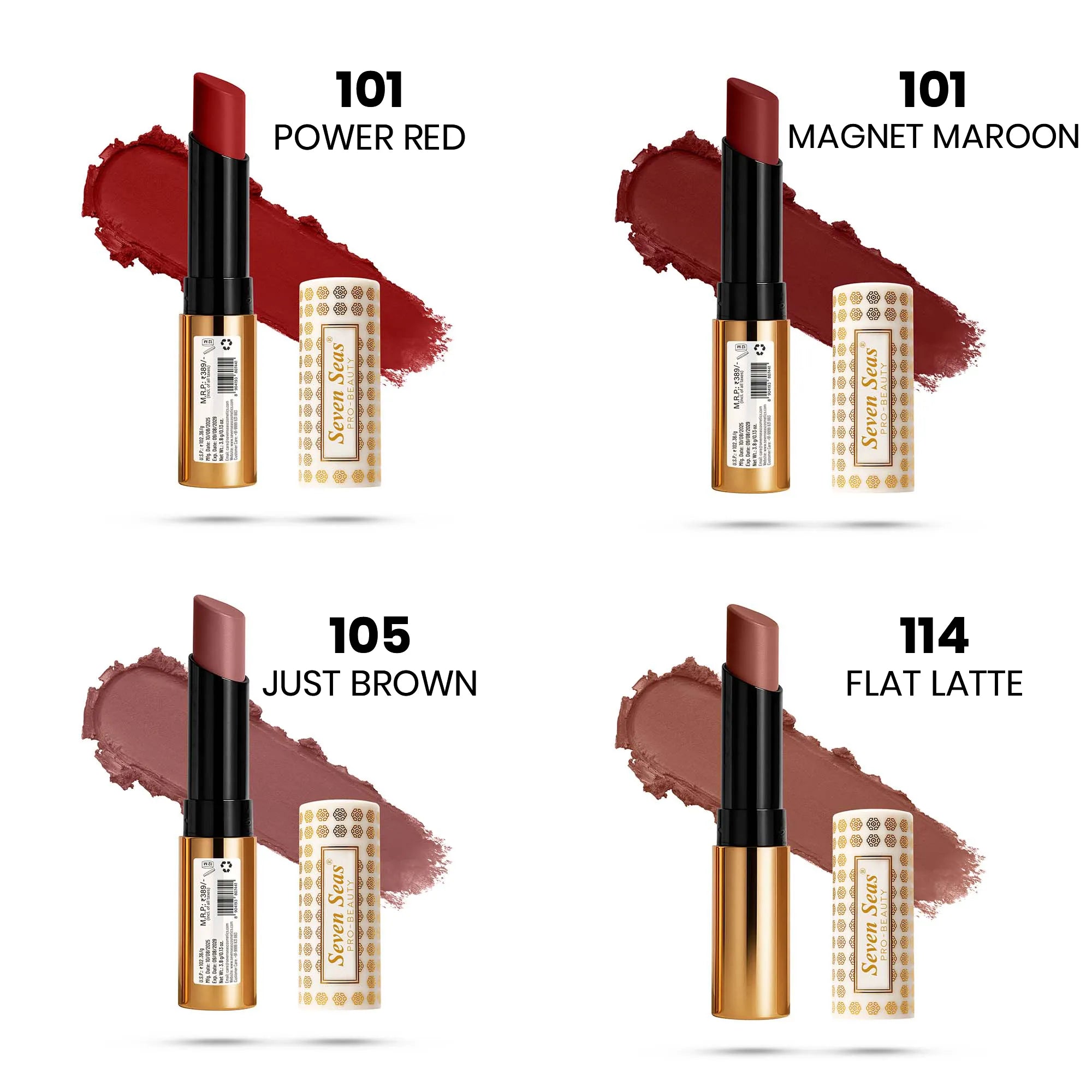 Velvet Shot Pack Of Four Lipsticks