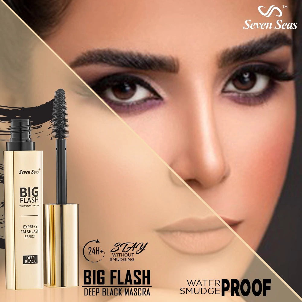 Seven Seas Big Flash Mascara | Long Lasting Volumizing Eye Makeup