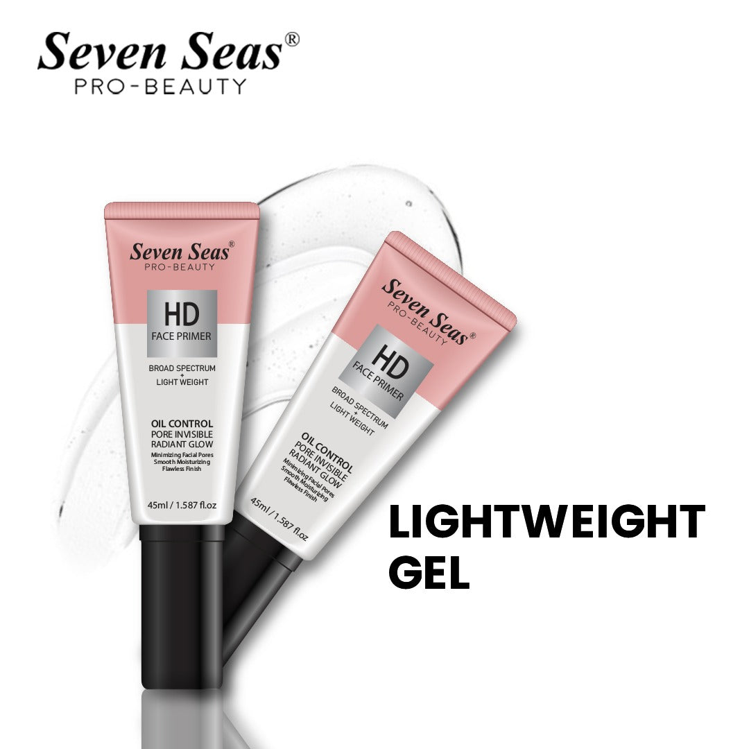 Seven Seas HD Face Primer | Oil Control | Radiant Glow | Invisible Pores | Light Weight Formula