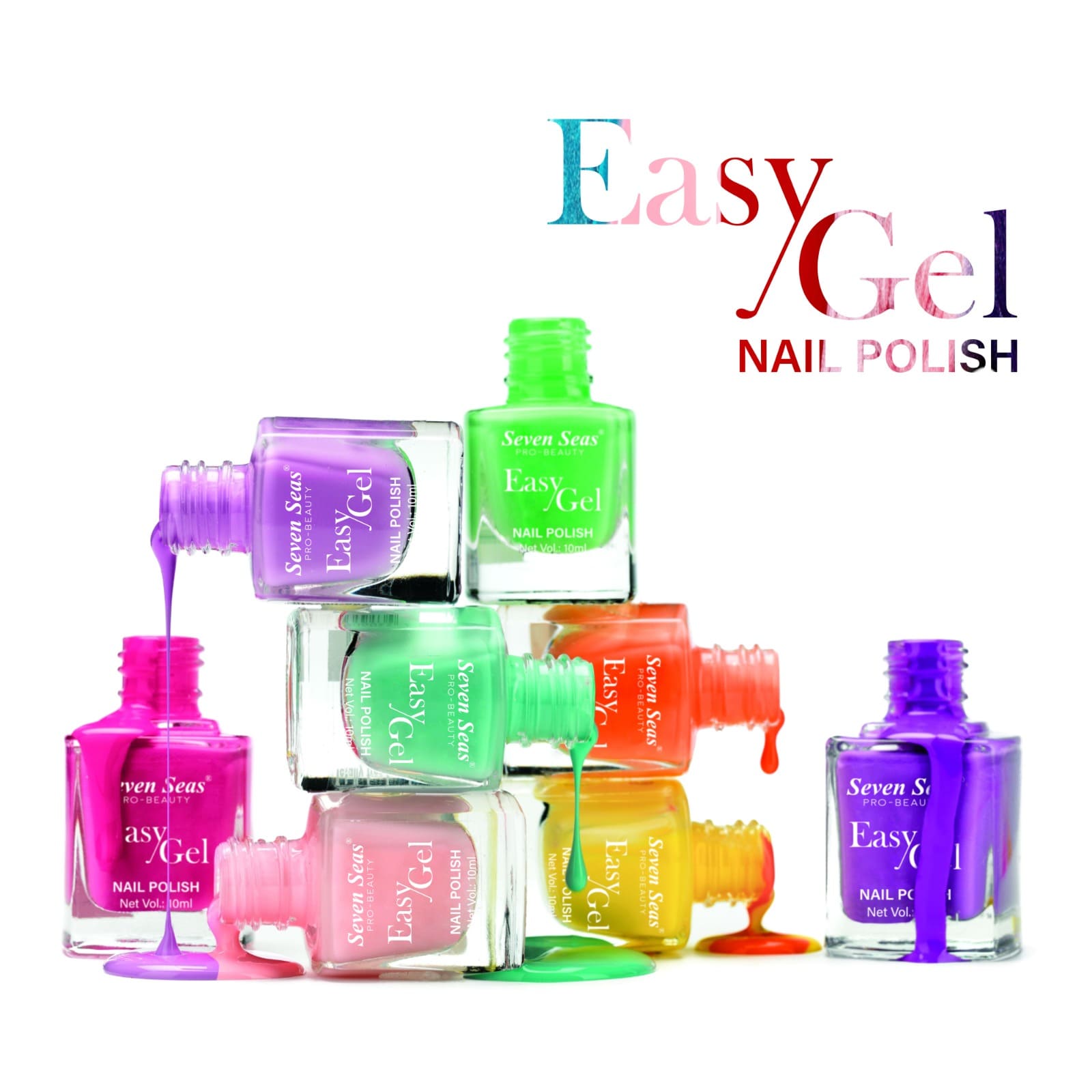 Seven Seas Easy Gel Nail Polish, Intense Glossy Finish, Hydrating Formula, Rich Pigmented, Quick Dry - Seven Seas Cosmetics